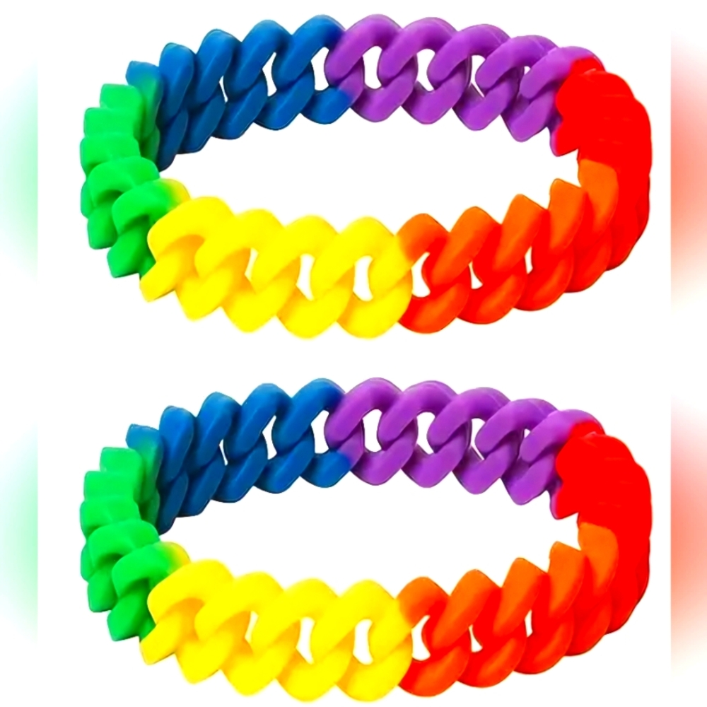 2 Bracelets In RAINBOW LINKS